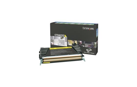 771220 Lexmark C734A1YG Toner LEXMARK C734A1YG 6K gul 